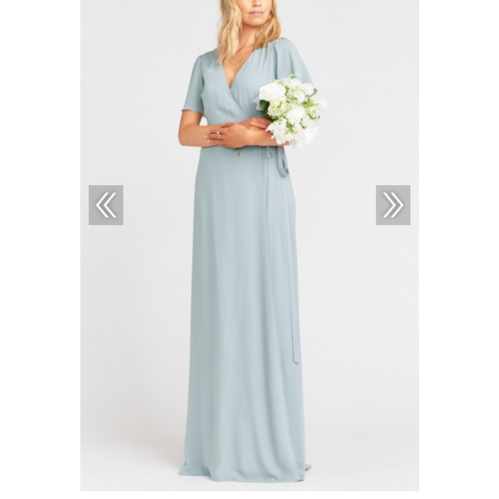 Show Me Your Mumu - Noelle Wrap Dress -Silver Sage